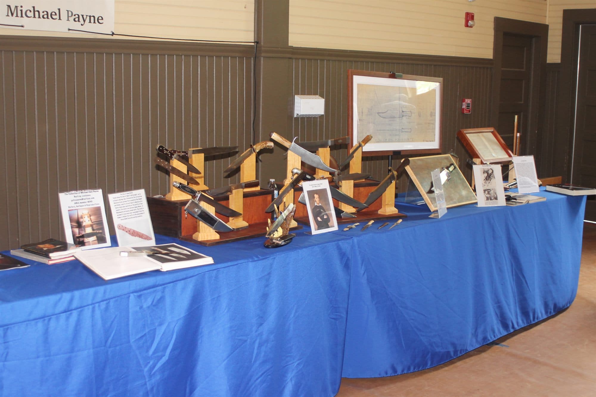 Antique Bowie Knife Display
