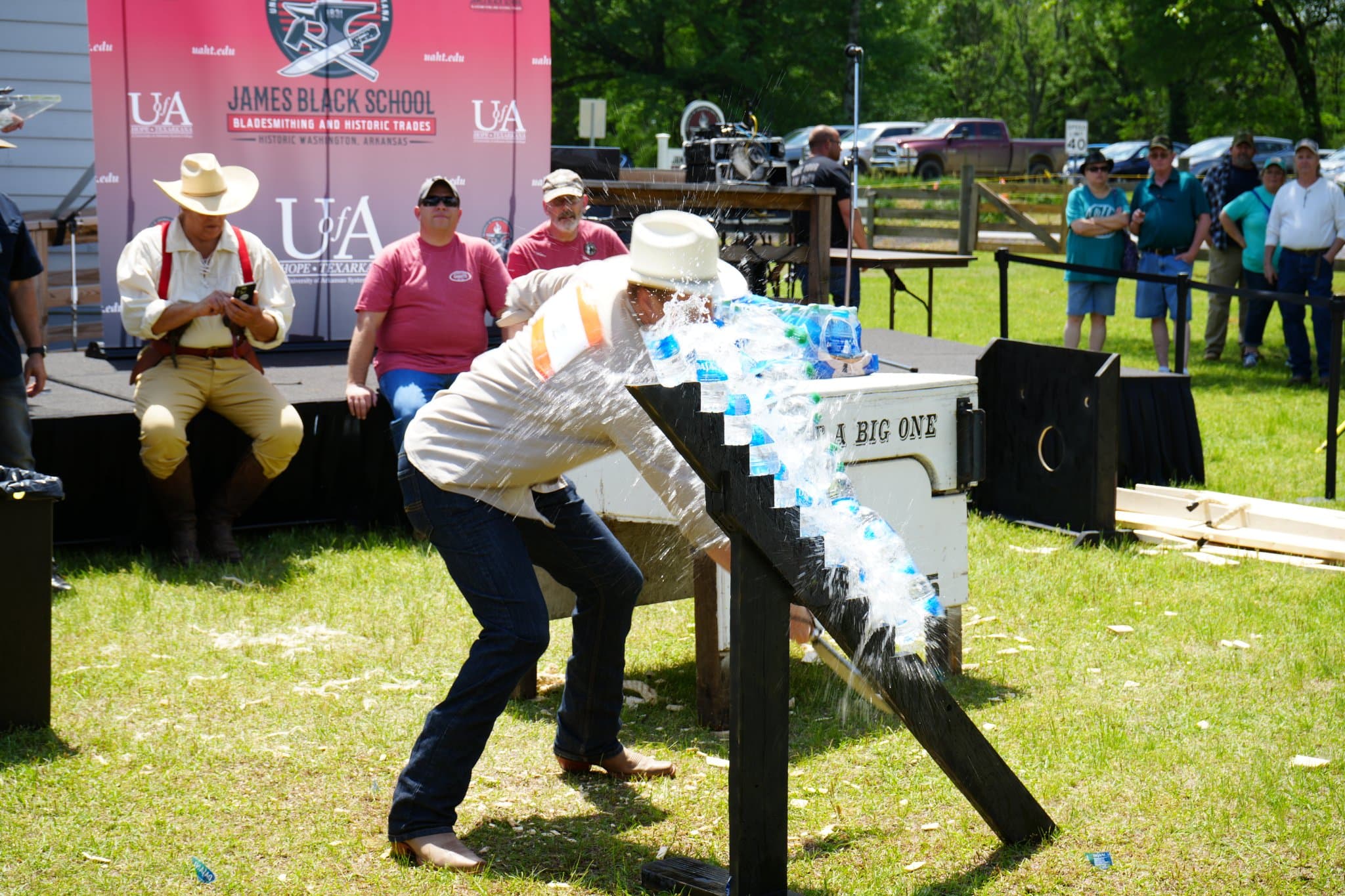 Cutting Competition at School of Bladesmithing